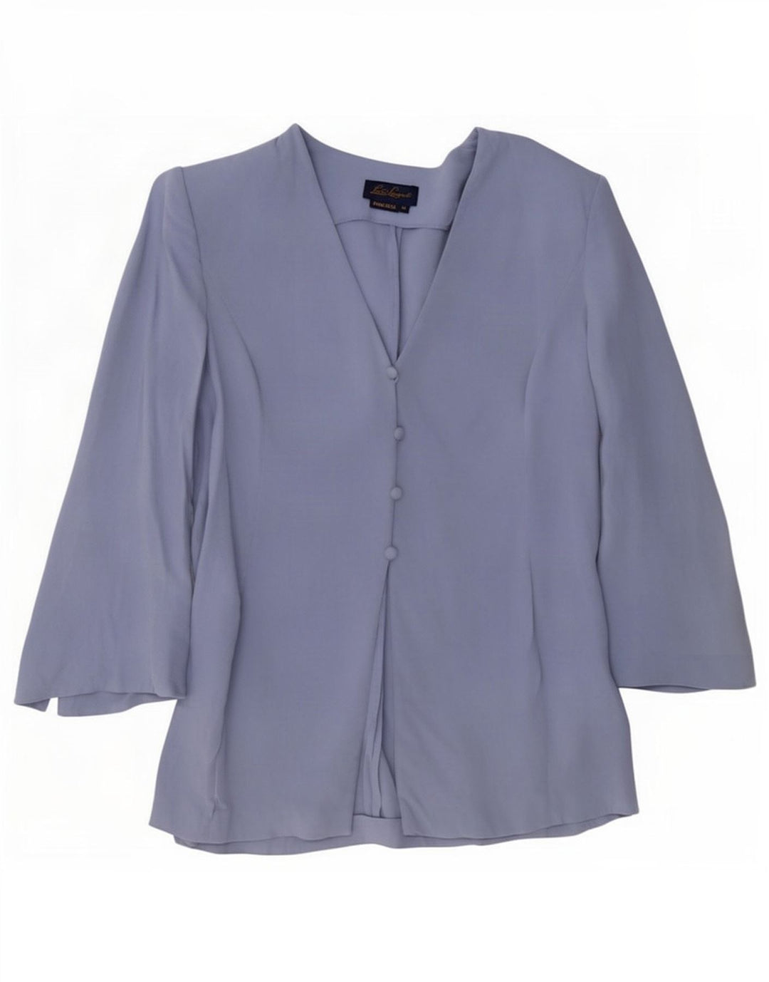 Luisa Spagnoli Womens Cardigan Top UK 14 Medium Blue Silk