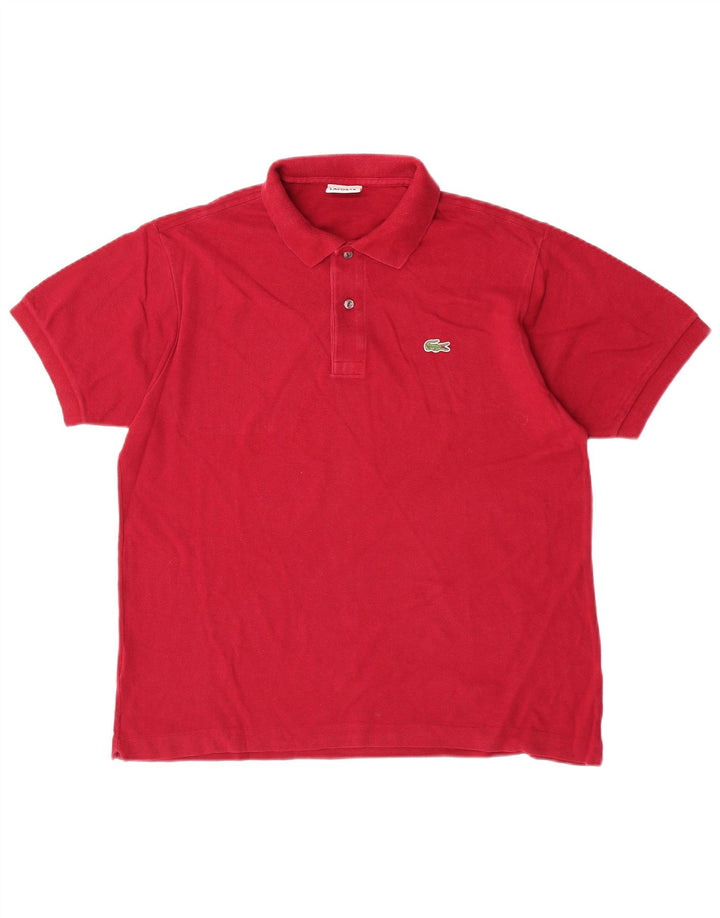Tricou polo Lacoste pentru bărbați mărimea 5 mare bumbac roșu