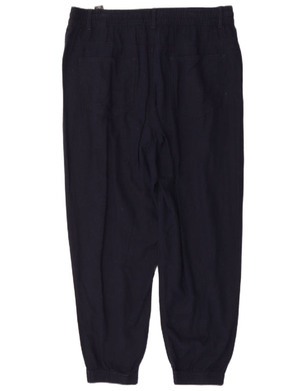 Pantaloni casual pentru femei Marks & Spencer UK 16 Large W32 L27 Bleumarin