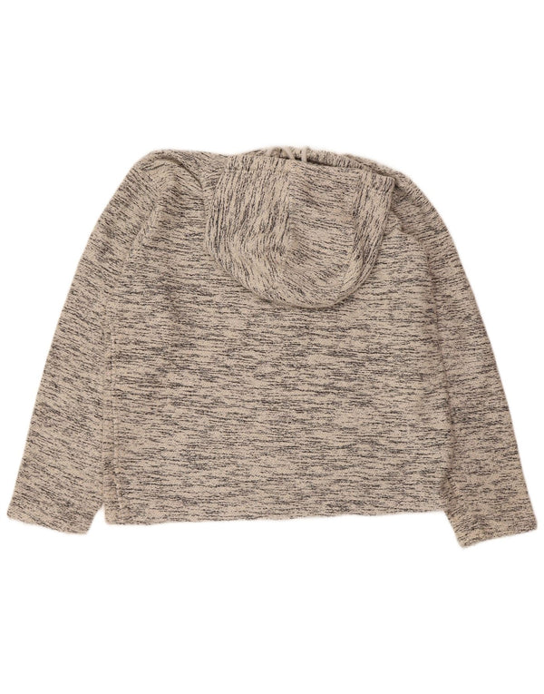 WEIRD FISH Pulover cu glugă pentru bărbați, mic, gri, pătat