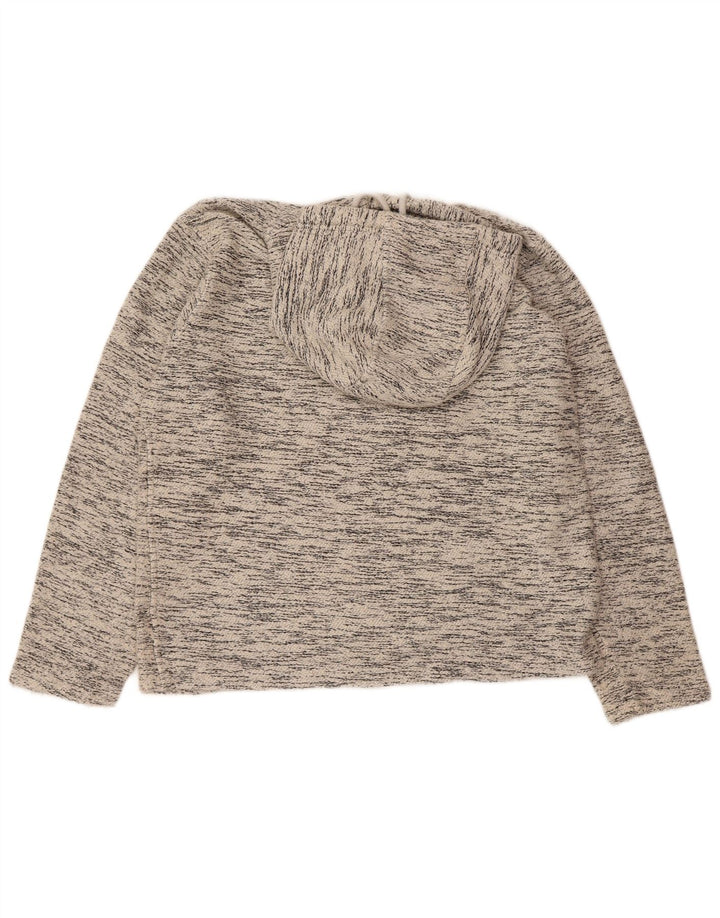 WEIRD FISH Pulover cu glugă pentru bărbați, mic, gri, pătat