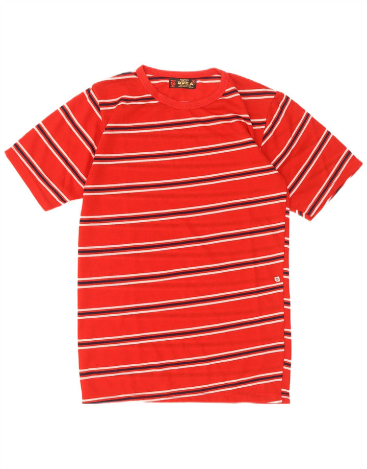 Tricou pentru bărbați vintage Top mic roșu cu dungi acrilice