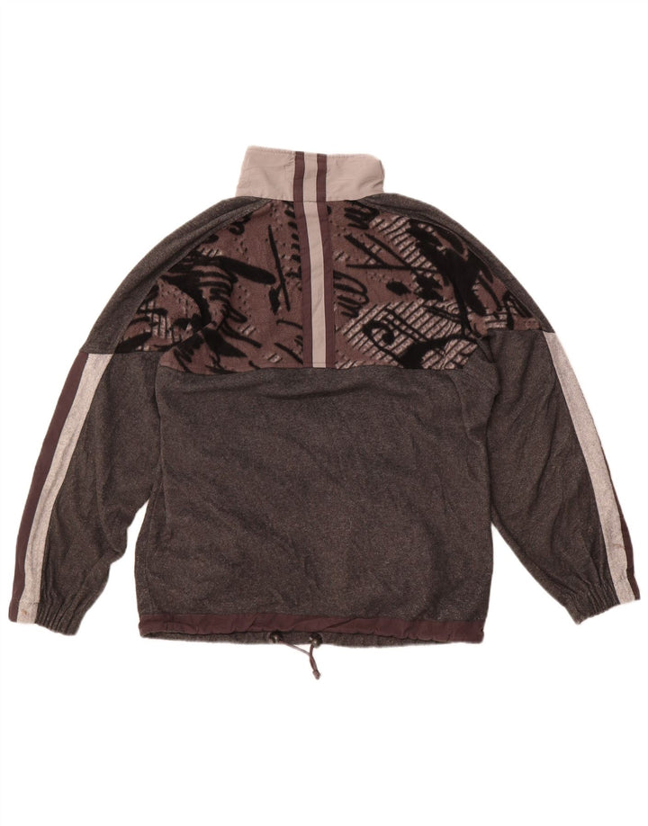 Pulover din lână Lotto pentru bărbați, cu fermoar, gri mediu