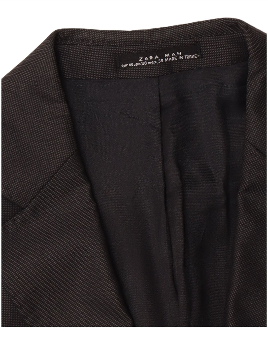 Blazer pentru bărbați Zara cu 2 nasturi EU 48 Medium Negru