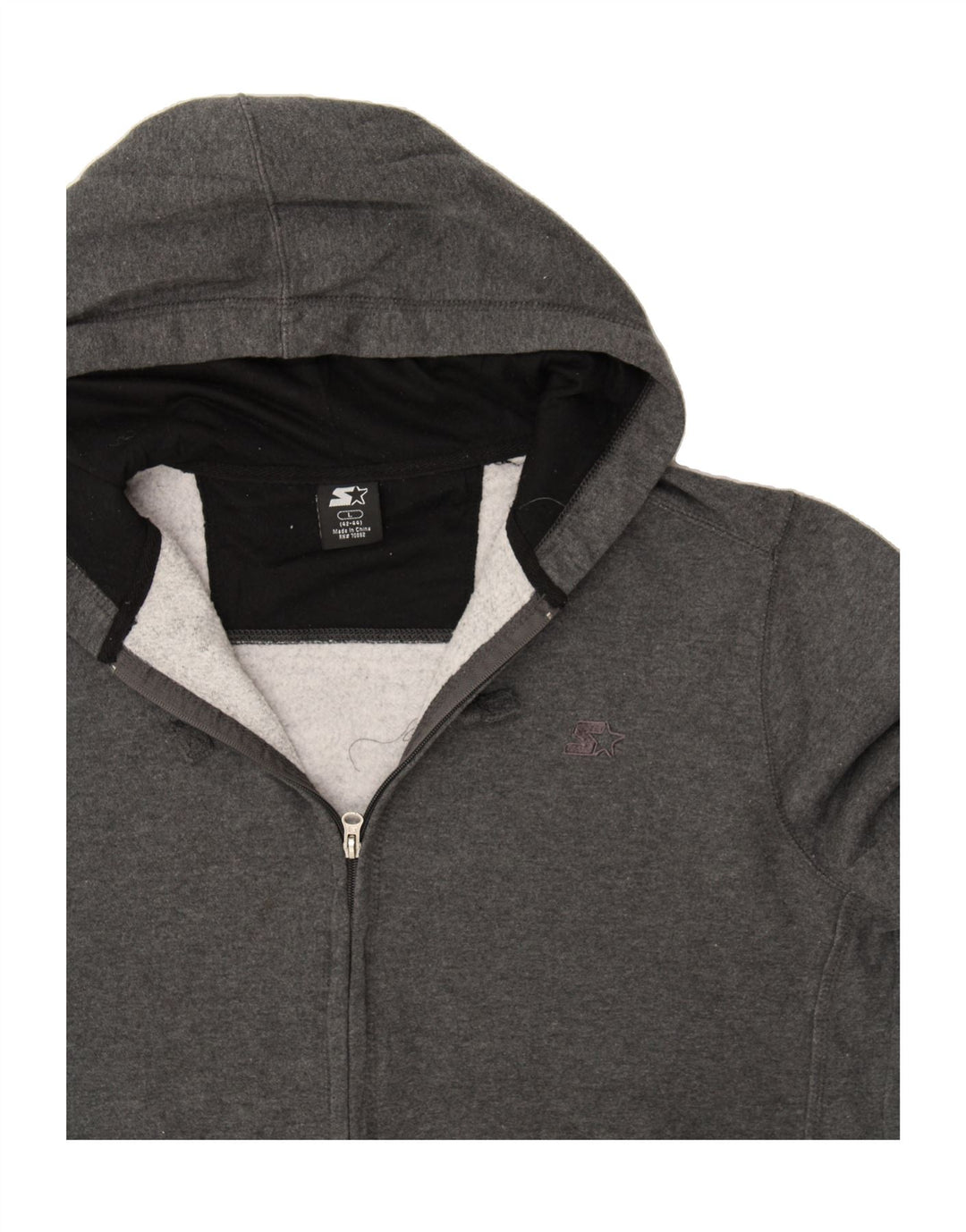 STARTER Mens Zip Hoodie Sweater Size 44/44 Large Grey Cotton Vintage Starter and Second-Hand Starter from Messina Hembry 