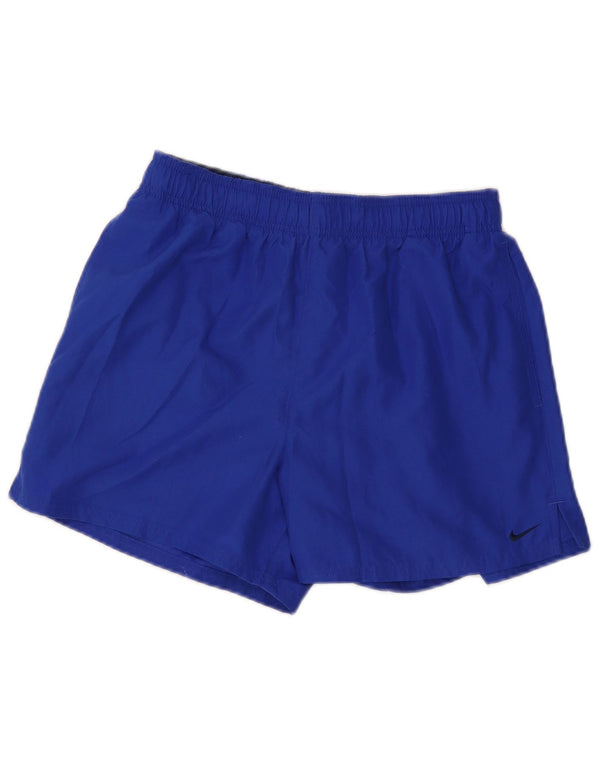 Pantaloni scurți sport Nike pentru bărbați, poliester albastru mediu