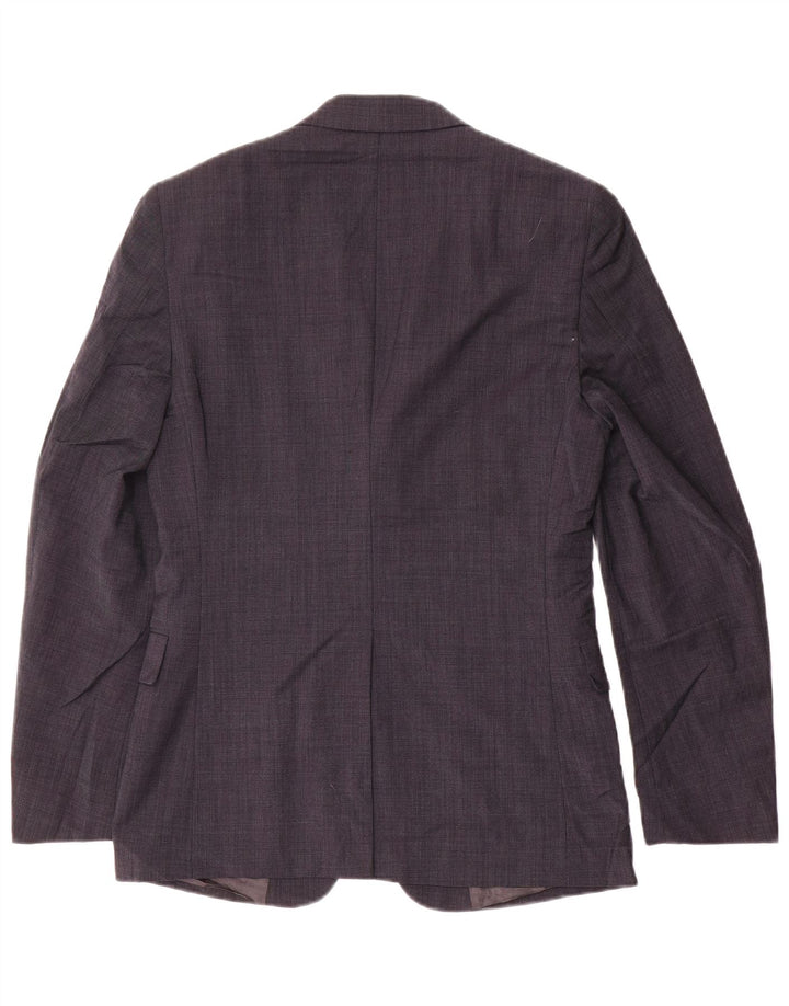 DKNY Jachetă pentru bărbați cu 2 nasturi, UK 36 Mic, bleumarin