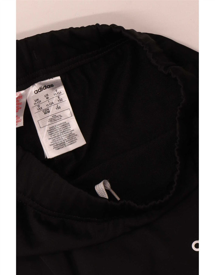 Adidas Băieți Pantaloni Trening Pantaloni Joggeri 11-12 Ani Poliester Negru