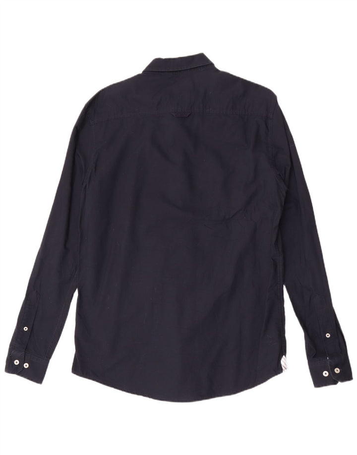 Crew Clothing Cămașă Slim Fit pentru bărbați Bumbac mediu albastru bleumarin