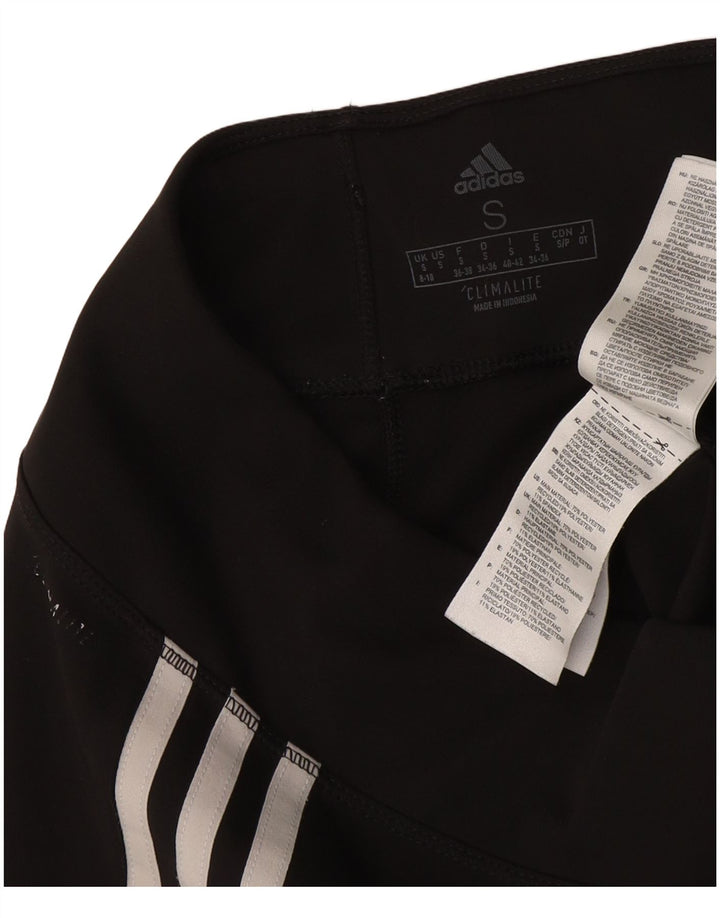 Leggings Climalite pentru femei Adidas UK 8/10 Poliester negru mic
