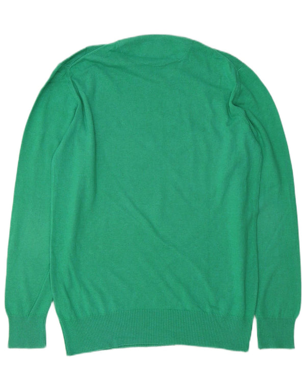 Sergio Tacchini Pulover pentru bărbați cu gât crew pulover XL bumbac verde
