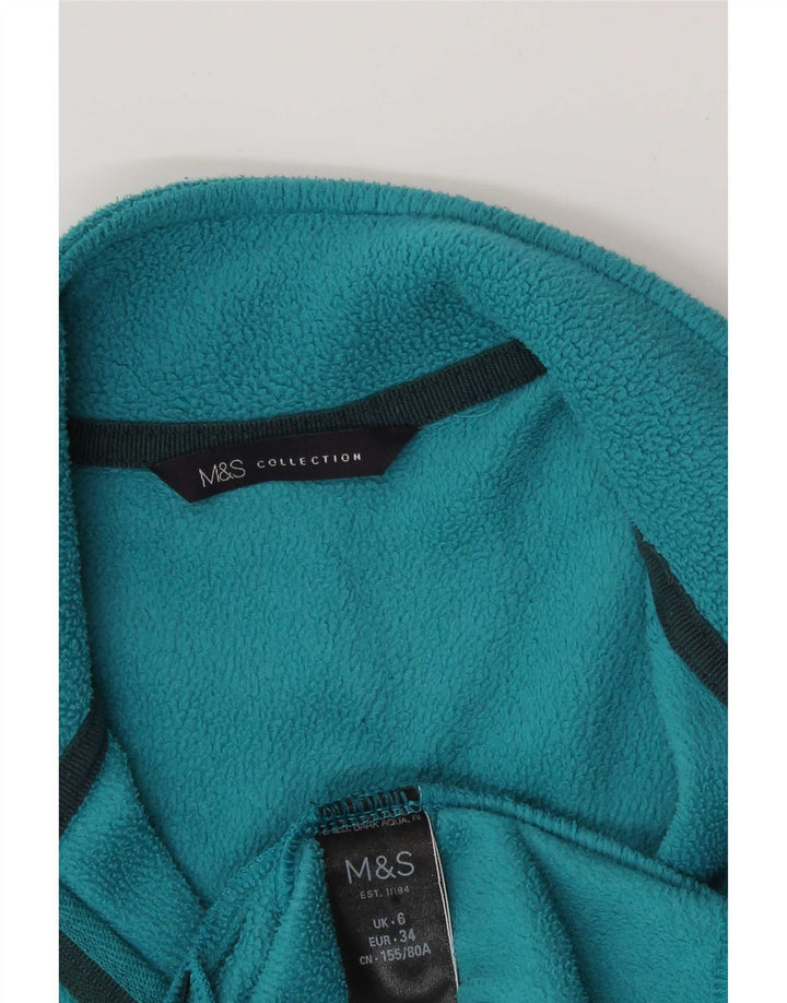 Jachetă fleece pentru femei Marks & Spencer UK 6 XS poliester albastru