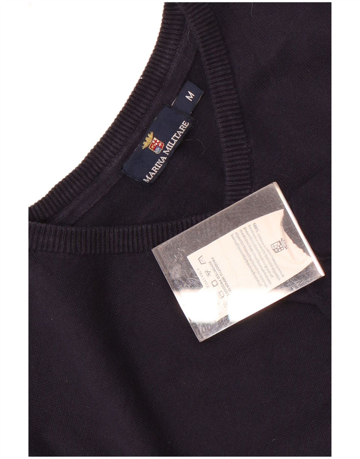 Marina Militare Vest pentru bărbați Tank Top Bumbac Mediu Bleumarin