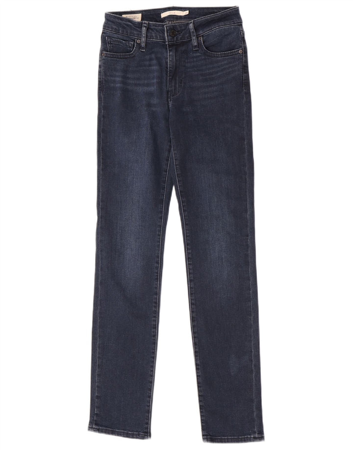 Blugi Levi's 712 Slim pentru femei W26 L30 bumbac bleumarin