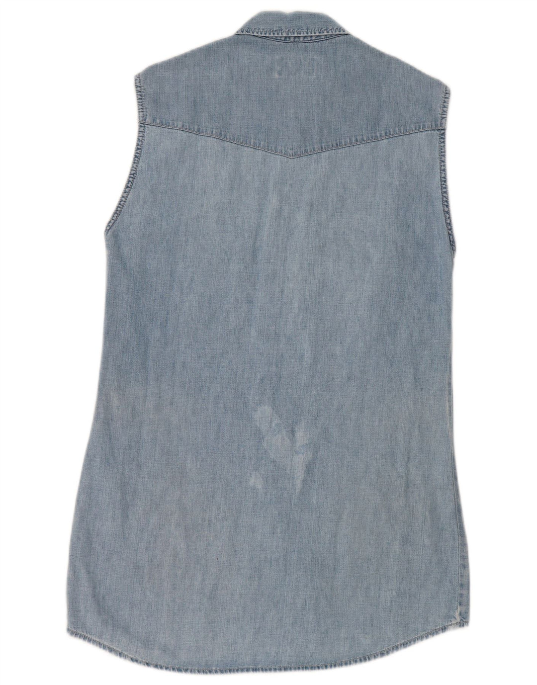 Rochie de denim fără mâneci pentru femei Mustang UK 14 Medium Blue
