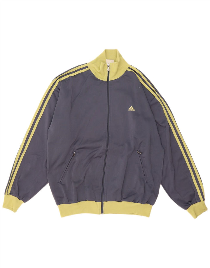 Jachetă de trening Adidas pentru bărbați Marea Britanie 38/40 Gri mediu Poliester color bloc