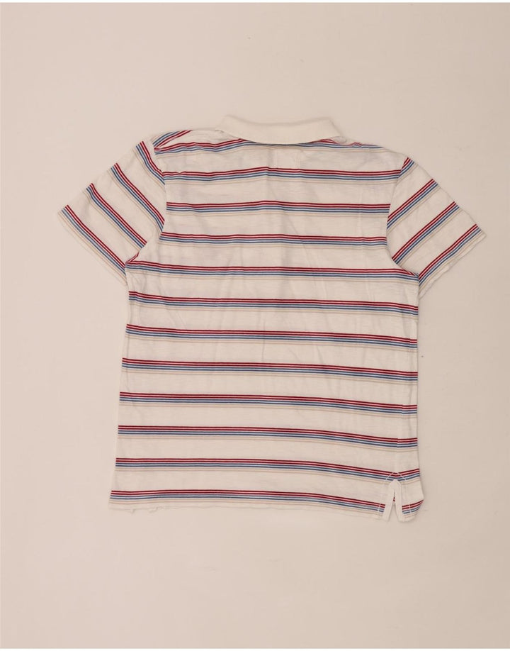 Tricou polo Wrangler pentru femei UK 12 Medium White Striped
