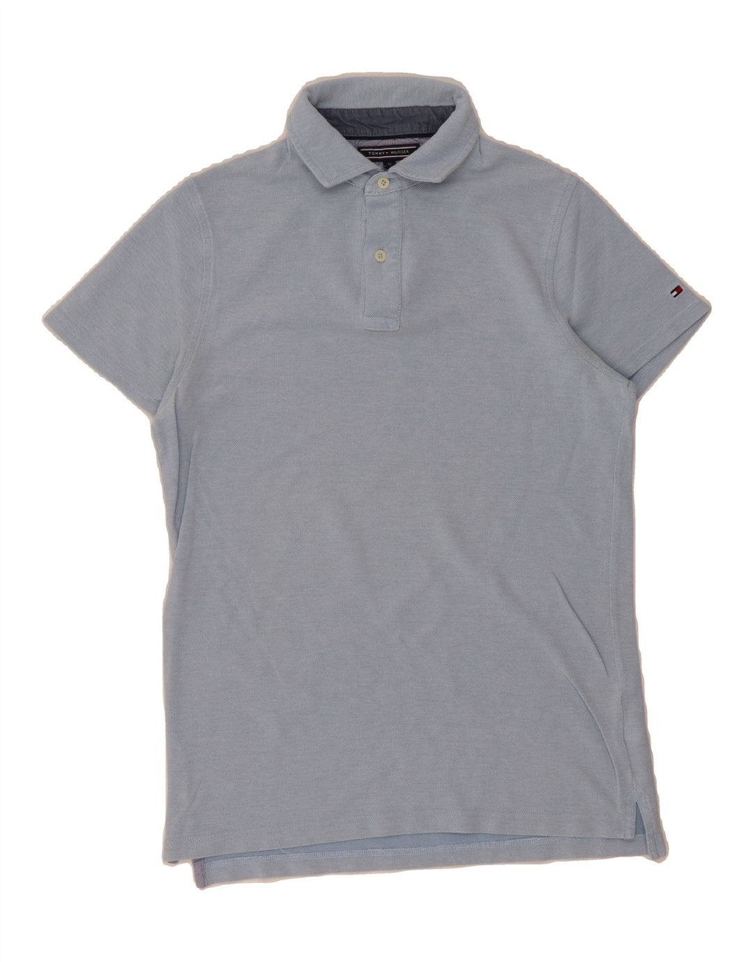 TOMMY HILFIGER Mens Polo Shirt Medium Blue Cotton Vintage Tommy Hilfiger and Second-Hand Tommy Hilfiger from Messina Hembry 