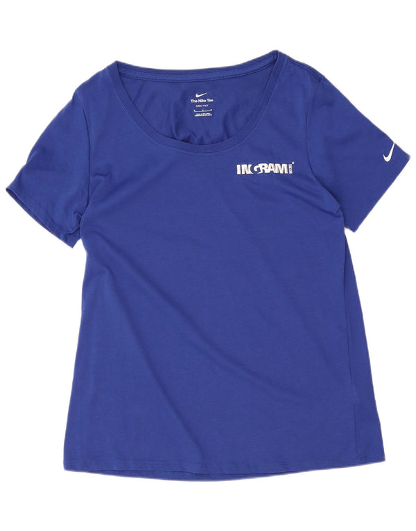 Tricou Nike Dri Fit pentru femei Top UK 14 Medium Blue Bumbac