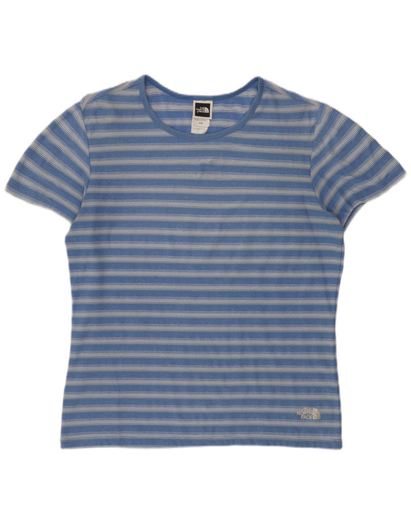 Tricou The North Face pentru femei Top UK 16 Large Blue Striped Poliester