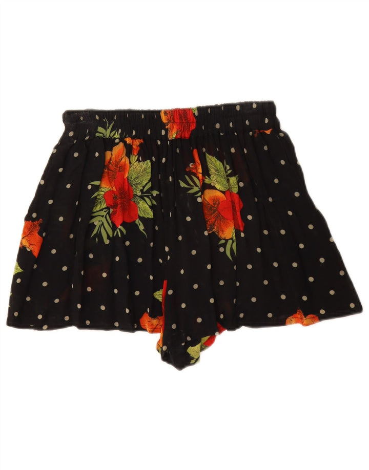 Pantaloni caldi cu talie înaltă pentru femei BYBLOS IT 38 XS W26 Viscoză florală neagră