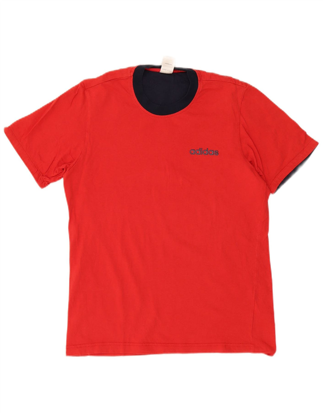 Tricou grafic pentru bărbați Adidas Top, bumbac roșu mediu