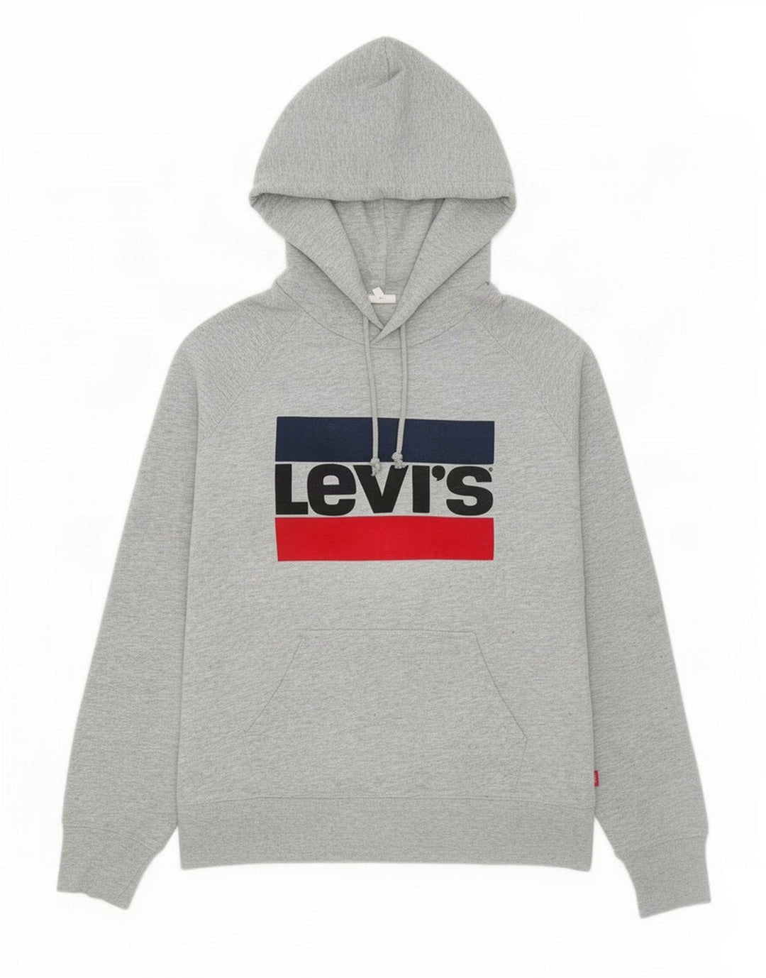 Pulover cu capota cu grafic Levi's pentru bărbați, bumbac mic, gri