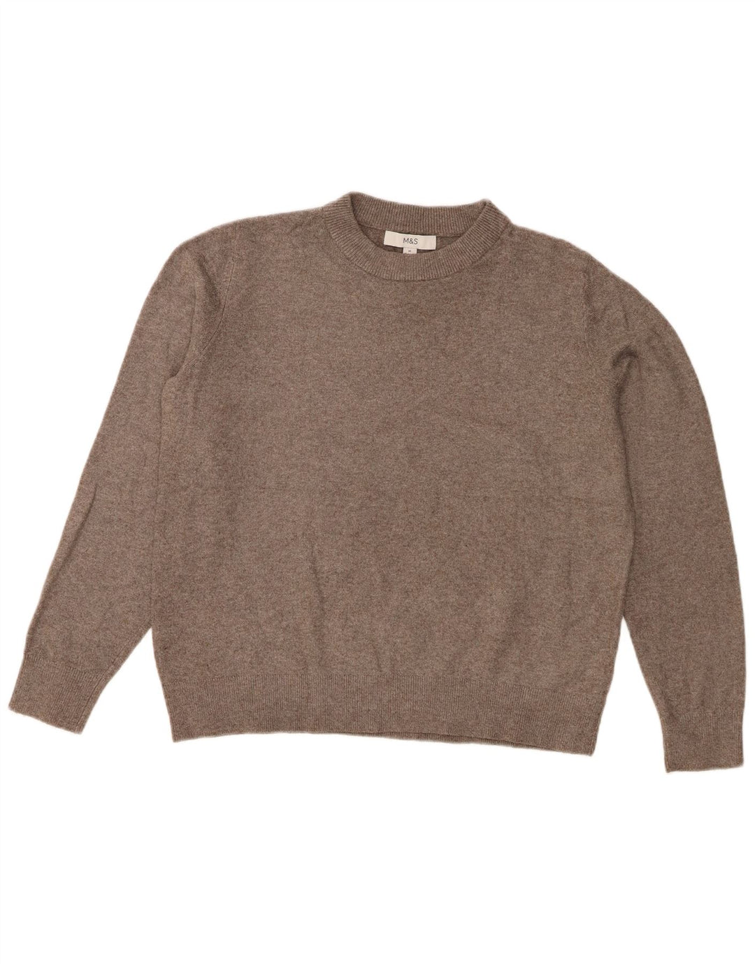 Pulover pentru femei Marks & Spencer cu decolteu triplu UK 14 Poliester mediu gri