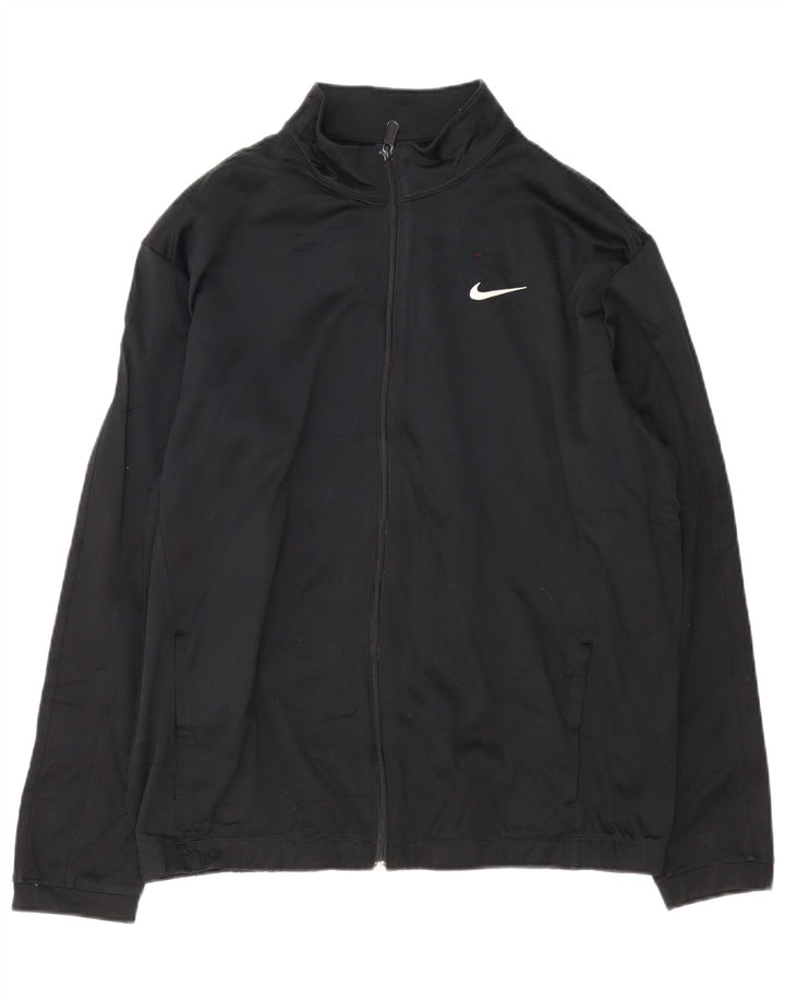 Jachetă de trening NIKE Therma-Fit pentru bărbați, mare, negru, poliester