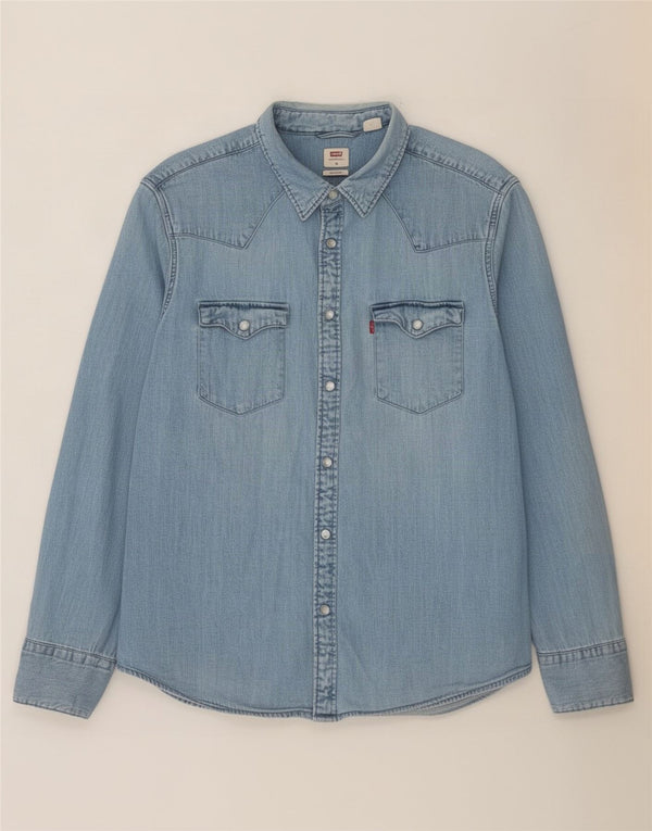 Levi's Mens Standard Fit Denim Shirt XL Blue