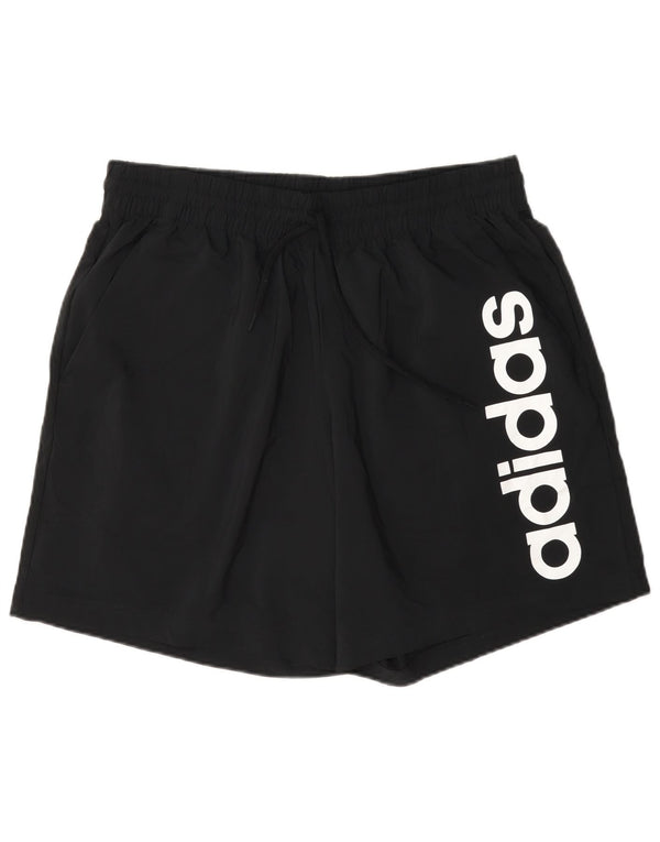 Pantaloni scurți sport grafic Adidas pentru bărbați, mari, negru, poliester