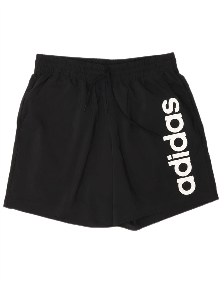 Pantaloni scurți sport grafic Adidas pentru bărbați, mari, negru, poliester
