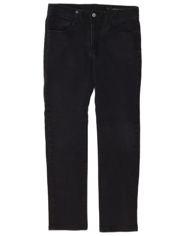 Blugi slim pentru femei Armani Exchange W31 L29 bumbac negru