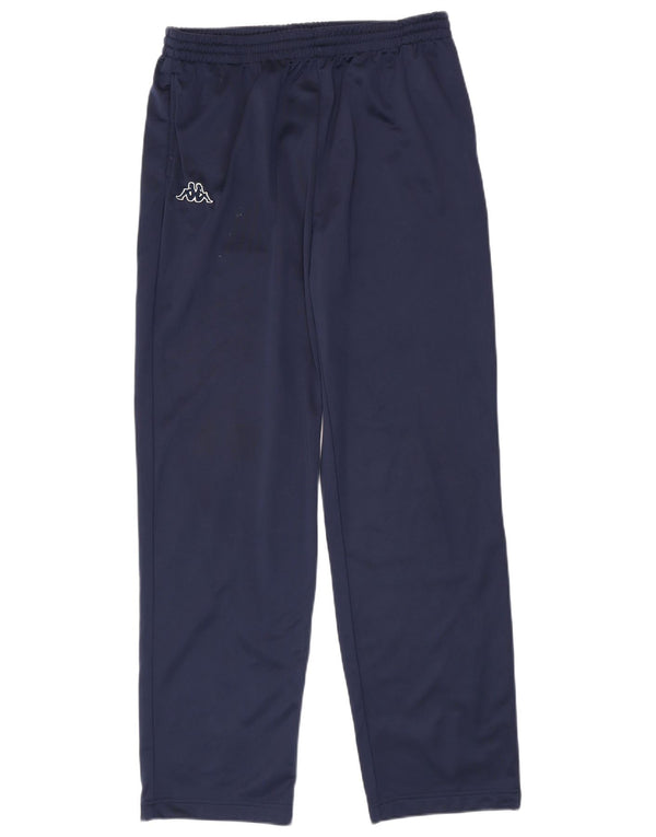KAPPA Mens Tracksuit Trousers Medium Navy Blue Polyester