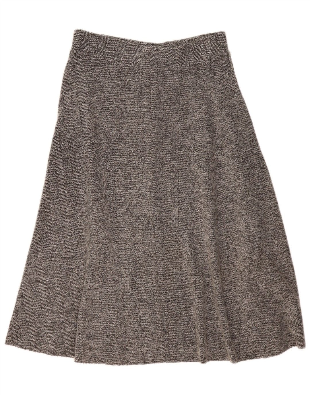 Fusta Midi A-Line pentru femei Zara, mare W32, gri Herringbone