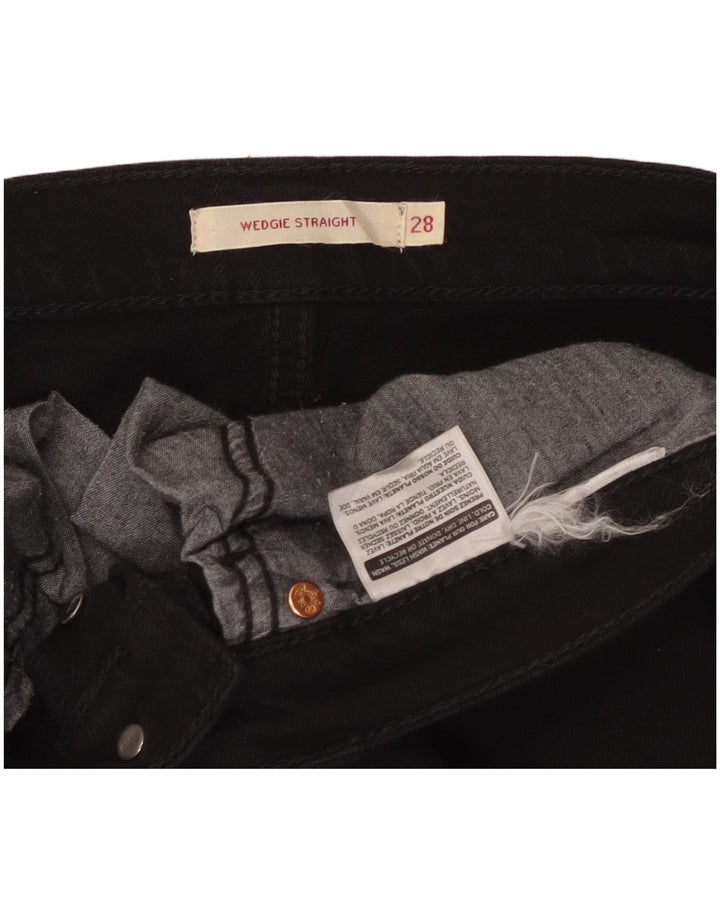 Blugi Levi's Wedgie Straight pentru femei W28 L26 negri