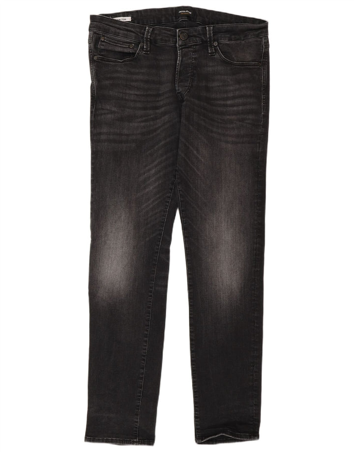 Blugi Jack & Jones GLENN Slim pentru bărbați W34 L32 bumbac gri