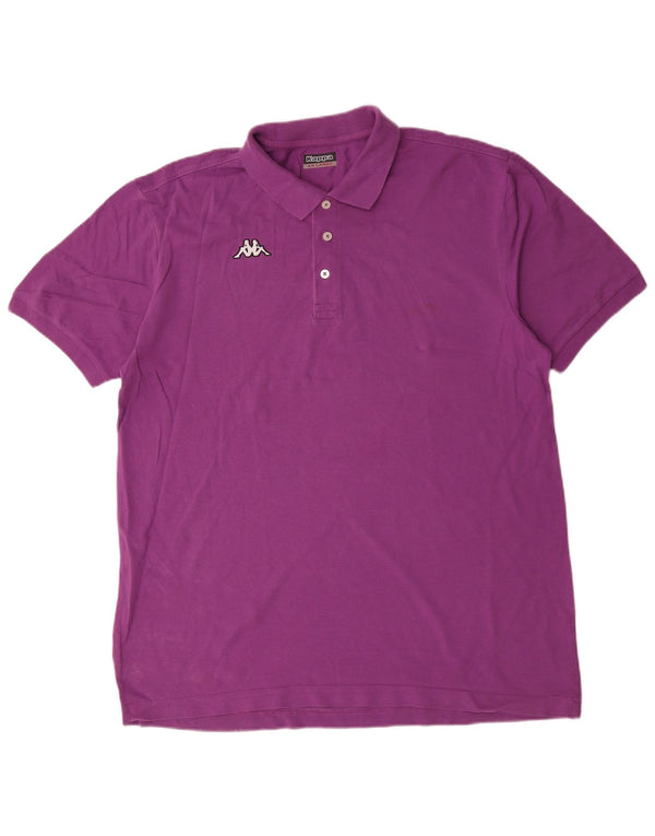 Cămașă polo pentru bărbați Kappa 2XL bumbac violet