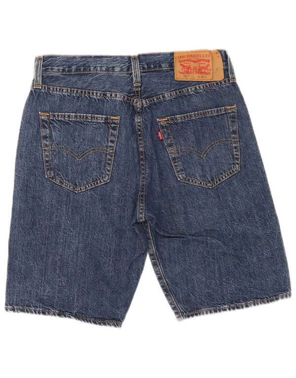 Pantaloni scurți Levi's 501 Denim W30 Medium Blue Bumbac