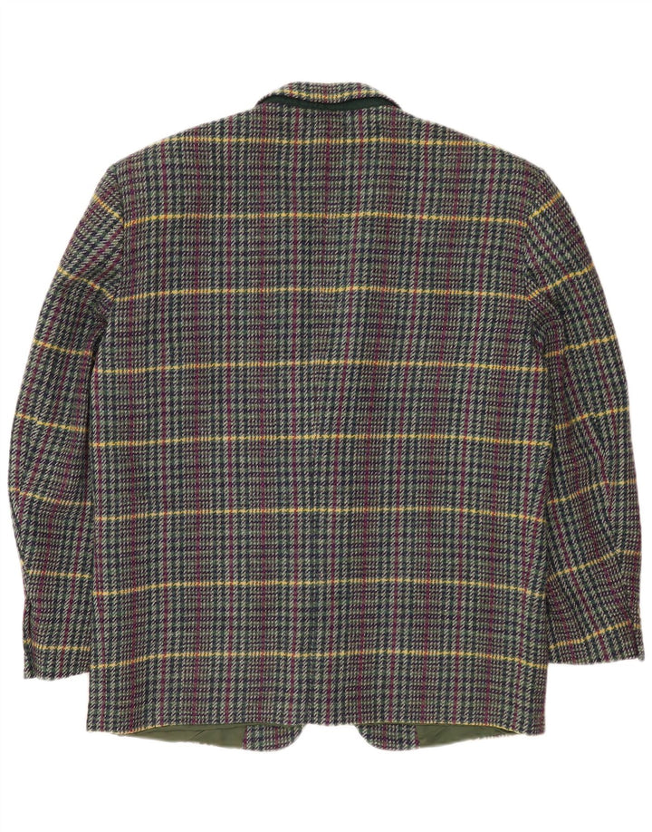 Jachetă pentru bărbați Cerruti 1881 cu 2 nasturi, UK 42 XL, lână cu carouri multicolore