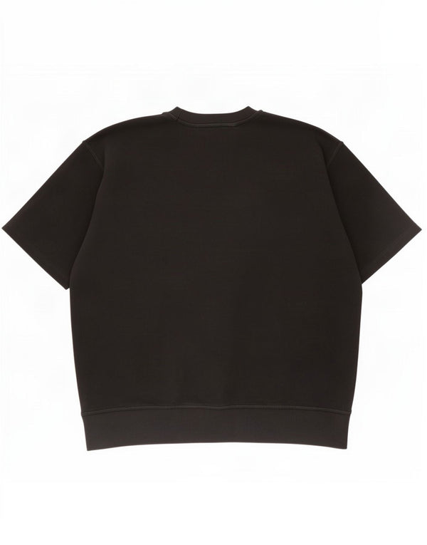Pulover pentru bărbați Zara cu mânecă scurtă Pulover XL bumbac negru