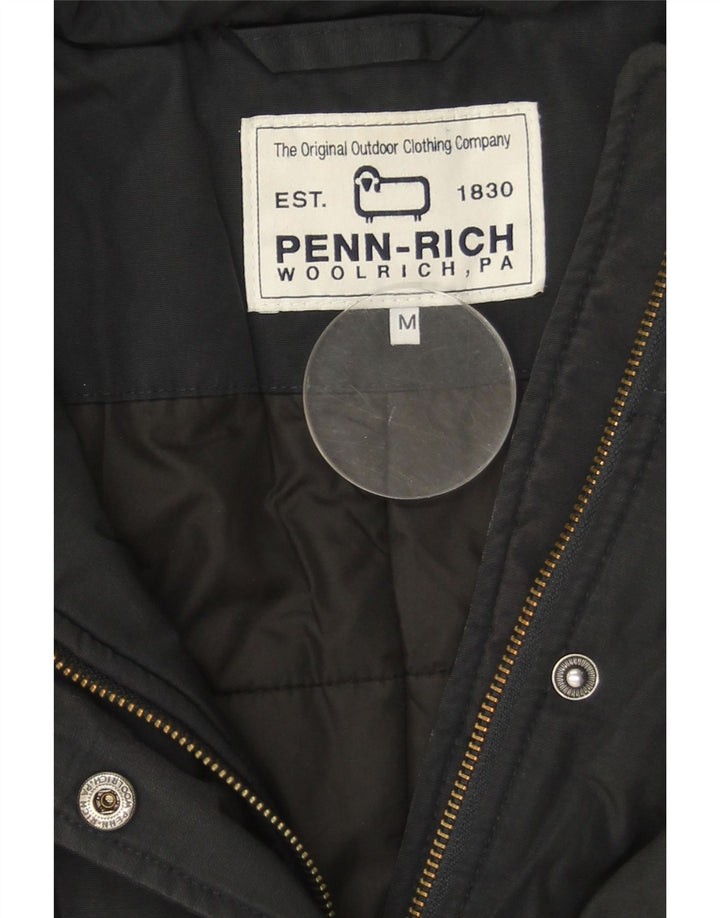 WOOLRICH Womens Hooded Parka Jacket UK 14 Medium Black Vintage Woolrich and Second-Hand Woolrich from Messina Hembry 