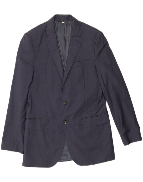 Jachetă pentru bărbați Marks & Spencer cu paragate UK 40 Medium Bleumarin