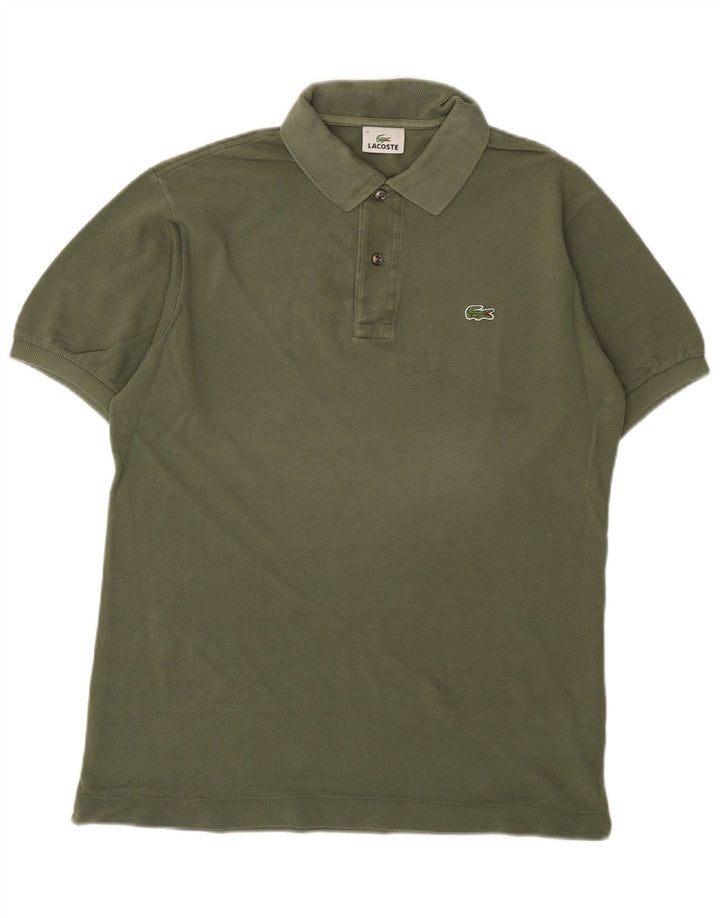 Tricou polo Lacoste pentru bărbați, mărimea 4, bumbac kaki mediu