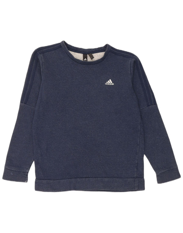 Hanorac pentru bărbați Adidas Jumper mediu din bumbac bleumarin