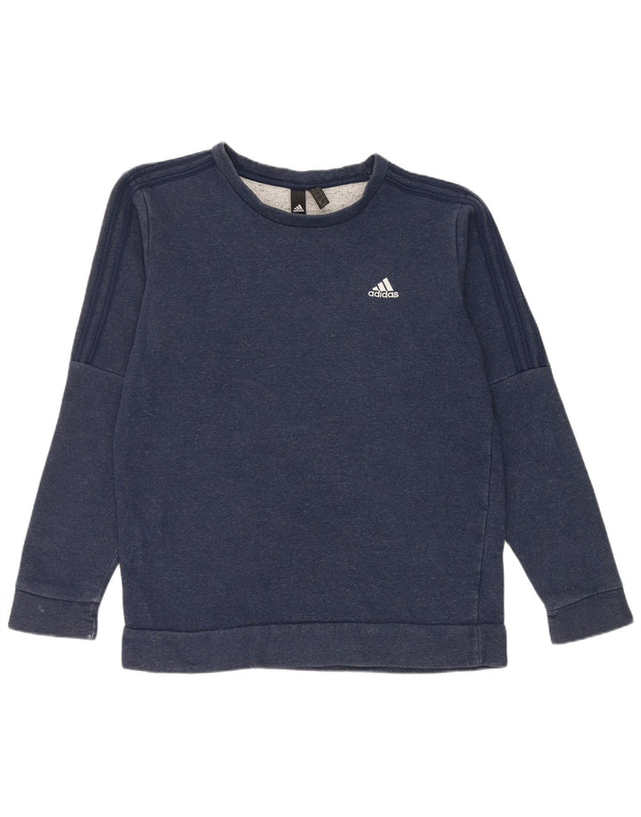 Hanorac pentru bărbați Adidas Jumper mediu din bumbac bleumarin