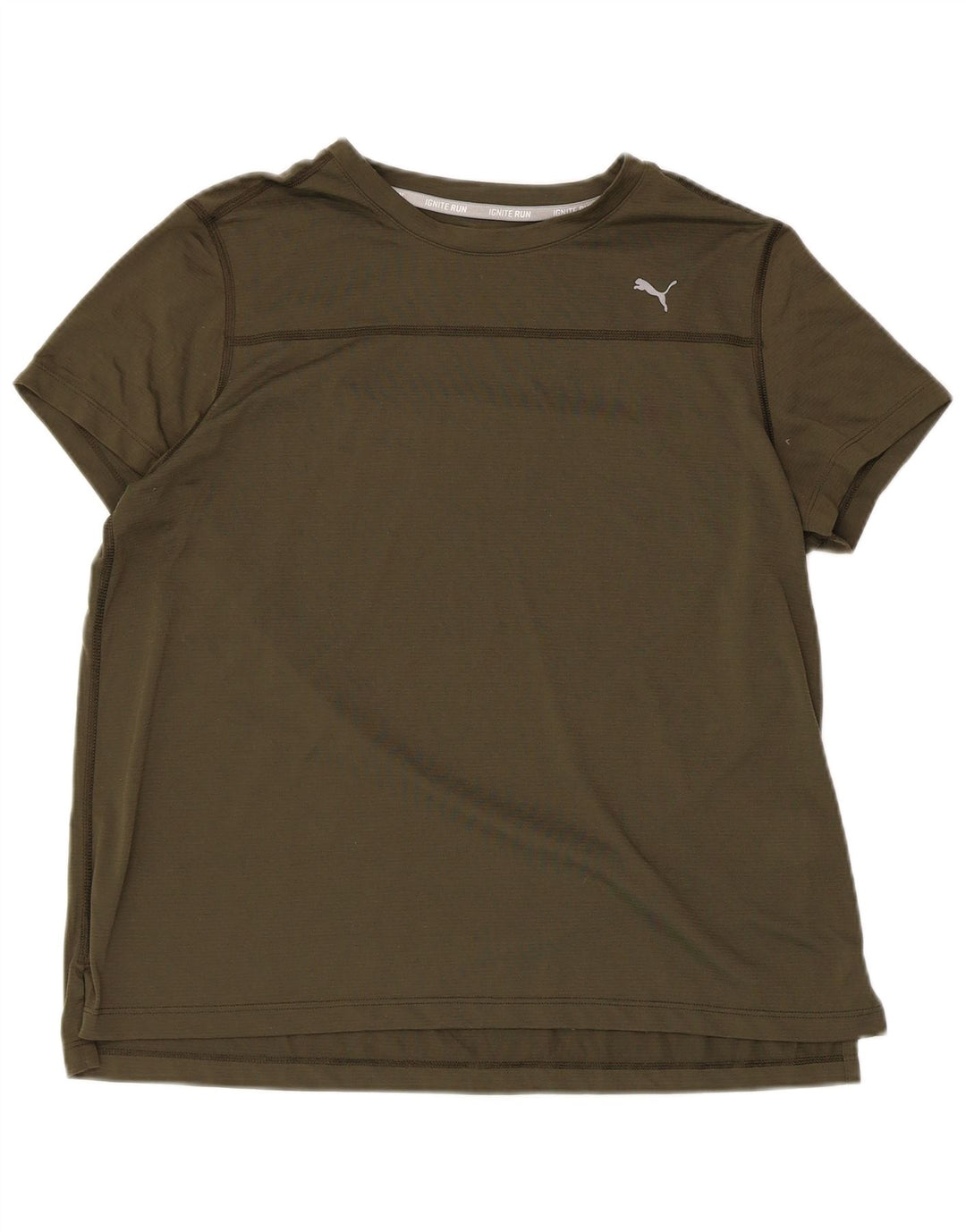 Tricou PUMA pentru femei Top UK 16 Large Kaki Poliester