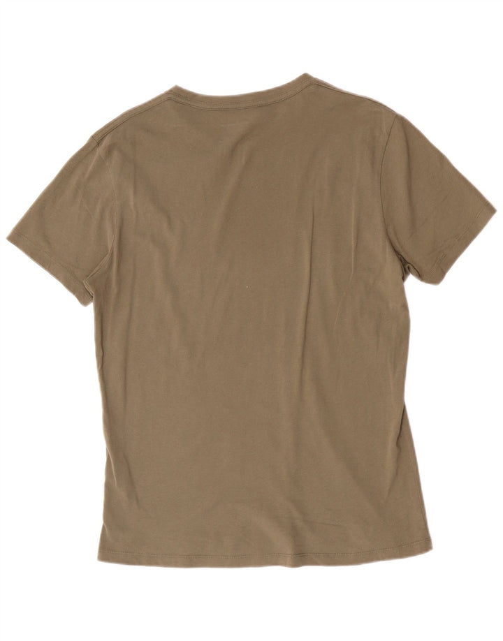 Tricou All Saints pentru bărbați, cu croiala normală, top din bumbac verde mediu