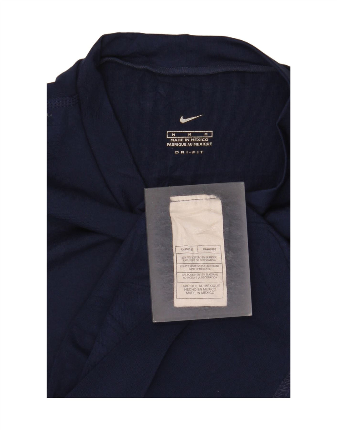 Tricou Nike Dri Fit pentru femei Top UK 12 Medium Bleumarin Poliester
