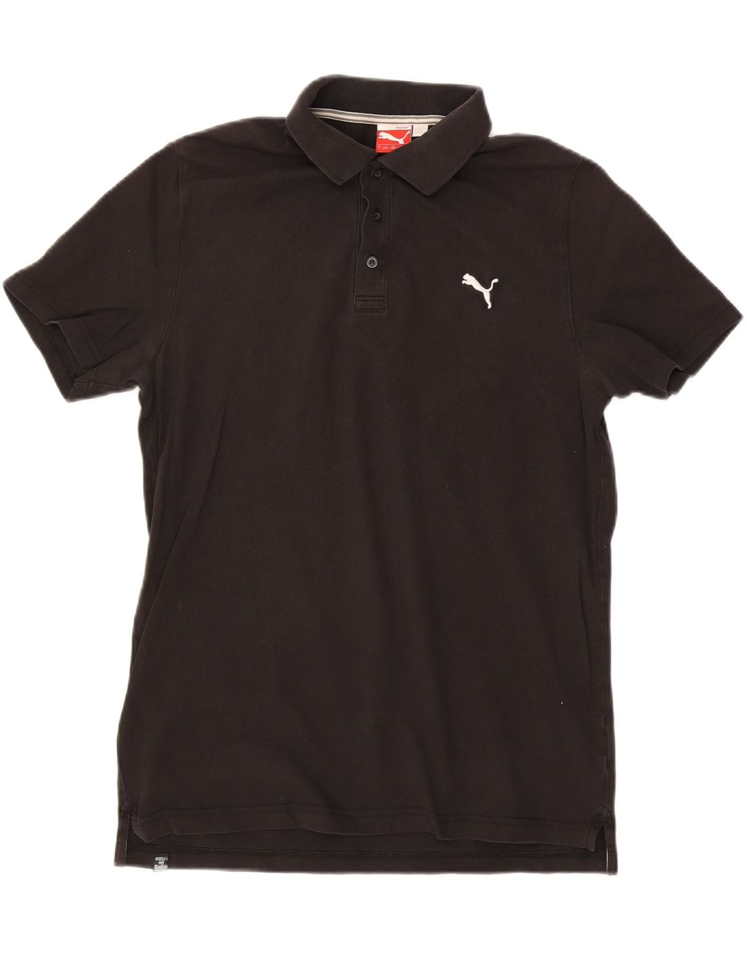 PUMA Mens Polo Shirt Large Black Vintage Puma and Second-Hand Puma from Messina Hembry 